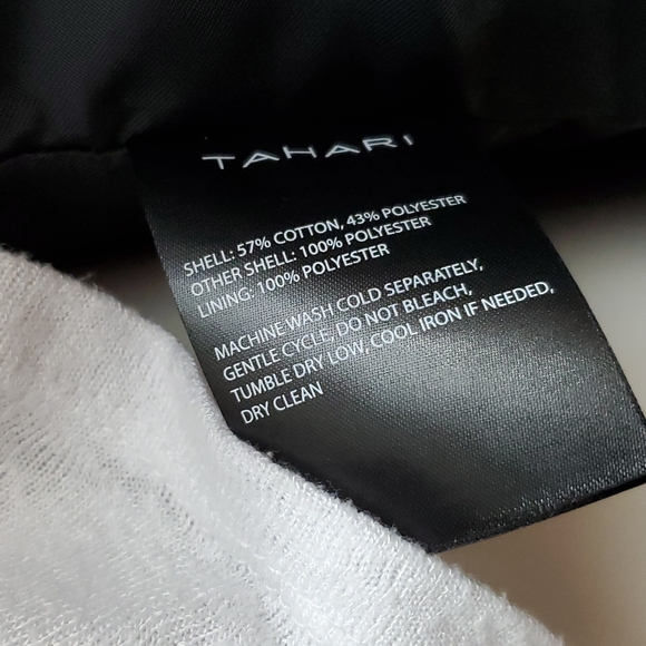 NWT Tahari Maggie Black Trench Coat with Leopard detail size Small. - Picture 9 of 14